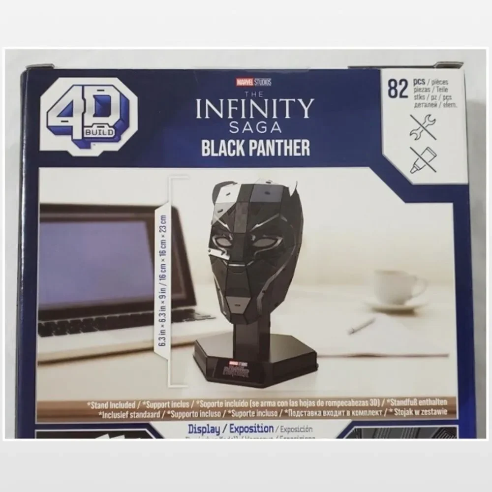 New Marvel Disney 4D Build Black Panther 3D Puzzle Kit